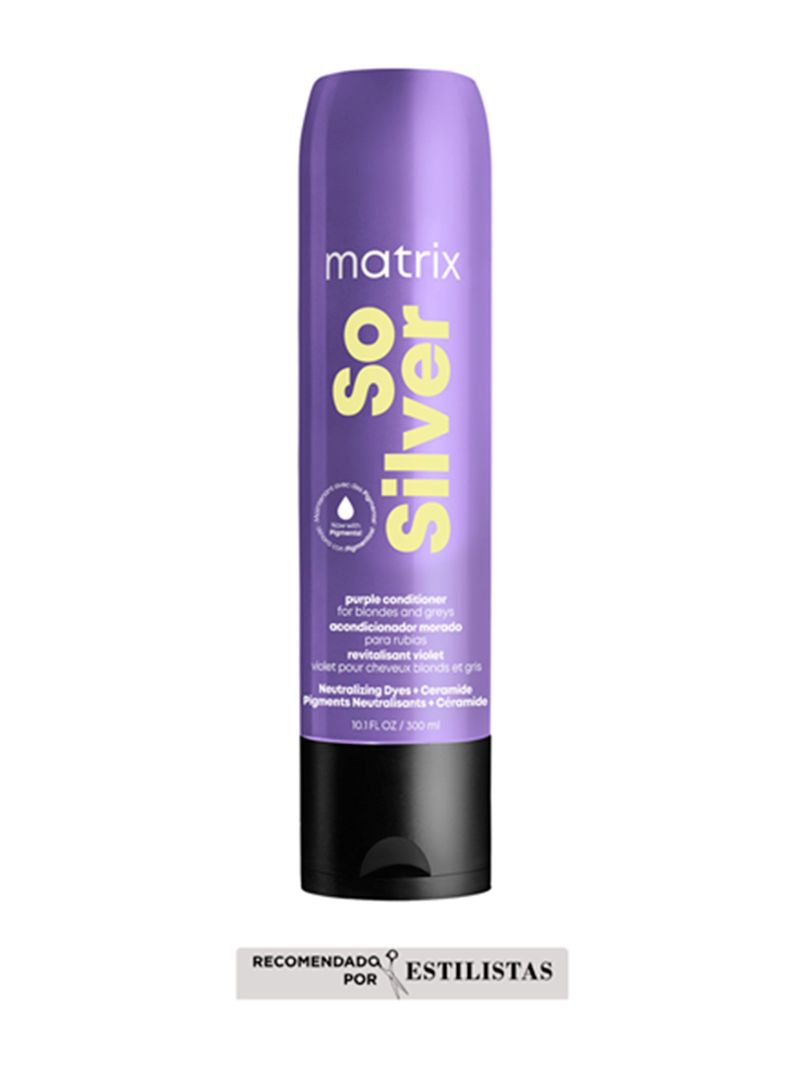 Acondicionador Pigmentado Morado Cabellos Rubios y Grises So Silver 300ml Matrix-1