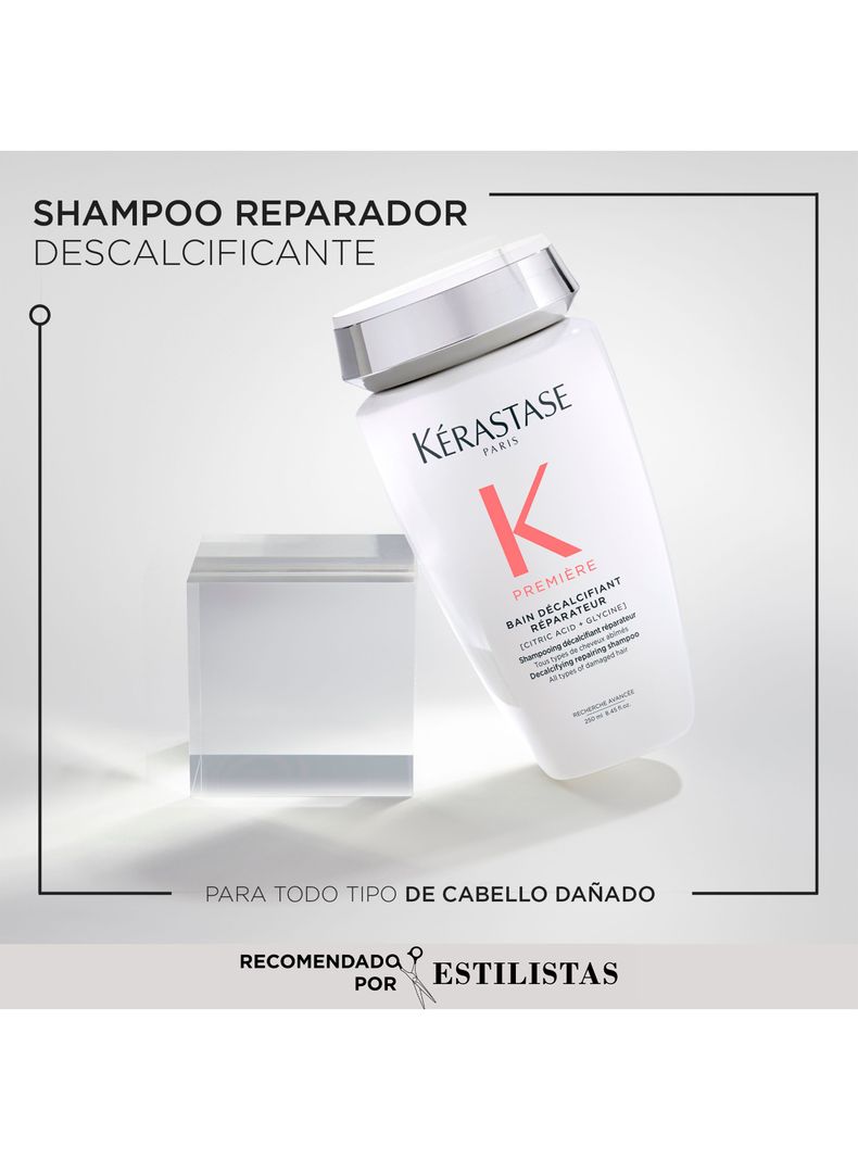 Set Reparación Cabello Premiere Concentré Décalcifiant Ultra-Réparateur 250ml + Shampoo Bain Décalcifiant Réparateur 250ml + Acondicionador Fondant Fluidité Réparateur 200ml Kérastase-2