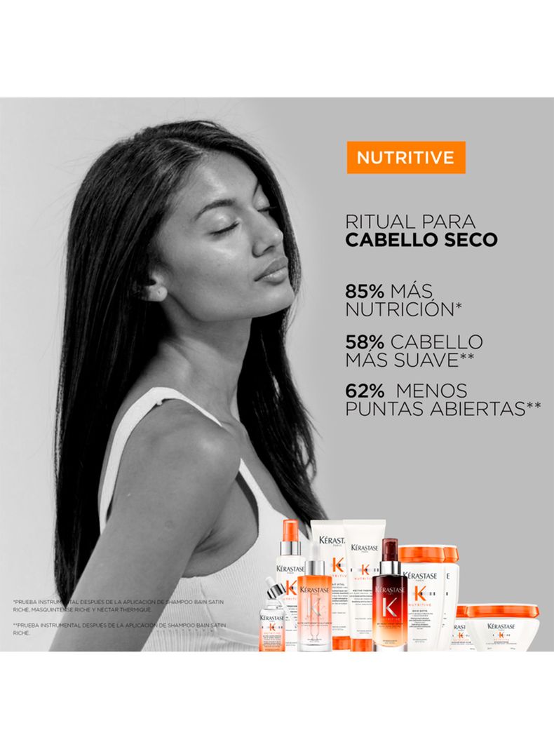 Set Cabello Seco Nutritive Shampoo 250ml + Acondicionador 200ml + Lotion Thermique 150ml Kérastase-4