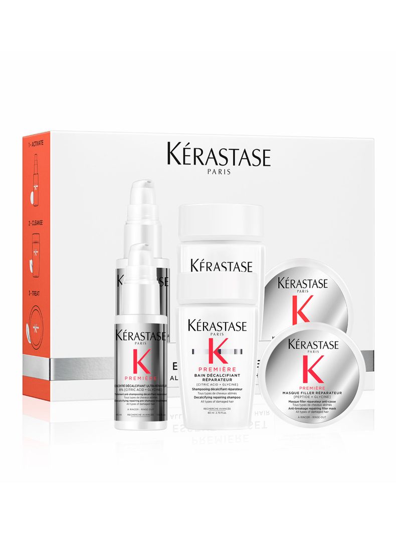 Set Reparador Premiére Concentré Décalcifiant 45 ml + Shampoo 80 ml + Máscara 75 ml