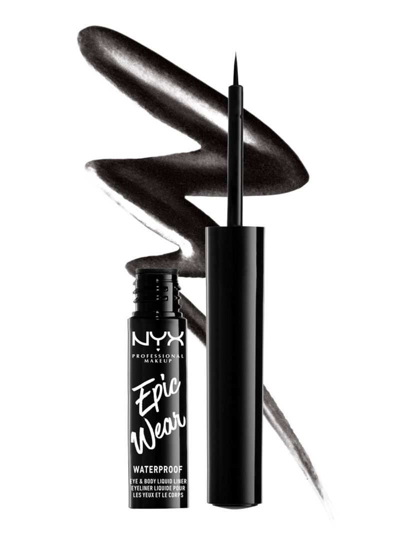 Delineador Nyx Professional Makeup Líquido Epic Wear Metallic Black Metallic-3