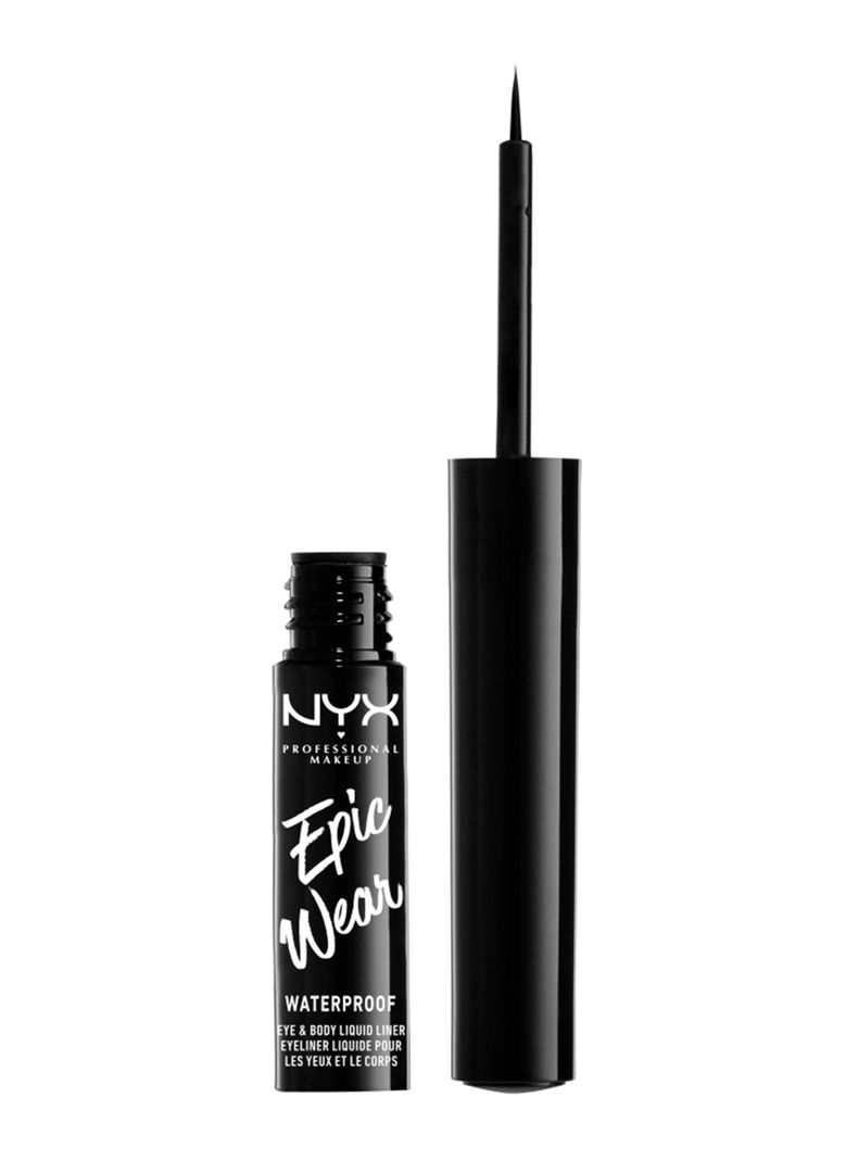 Delineador Nyx Professional Makeup Líquido Epic Wear Metallic Black Metallic-0