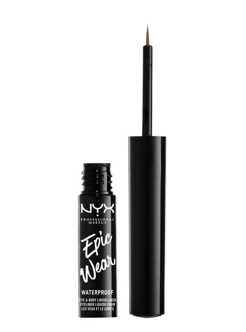 Delineador Nyx Professional Makeup Líquido Epic Wear Metallic Brown Metallic-0