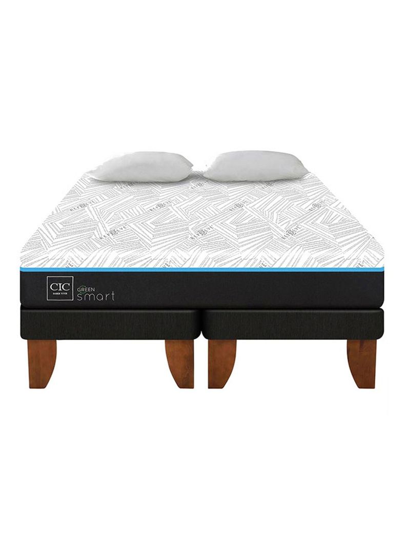 Cama Europea Green Infinity King + Almohadas-2