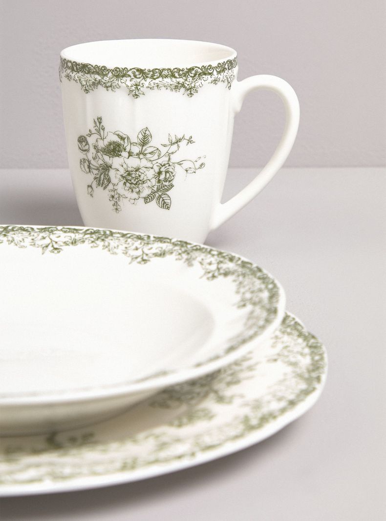 Set Loza 24 Piezas María Verde-2