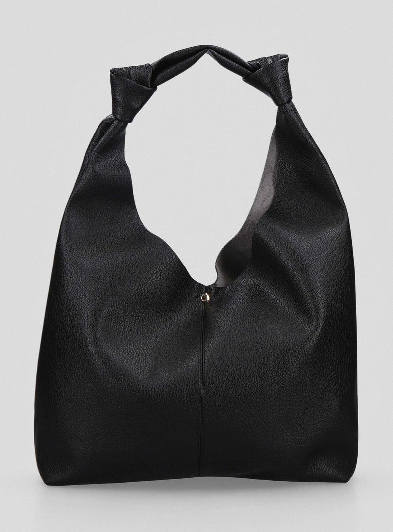 Cartera Totebag Efecto Cuero con Nudos-2
