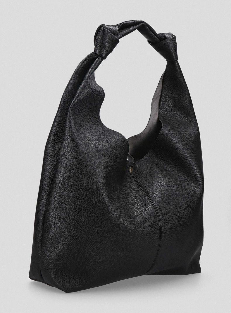 Cartera Totebag Efecto Cuero con Nudos-3