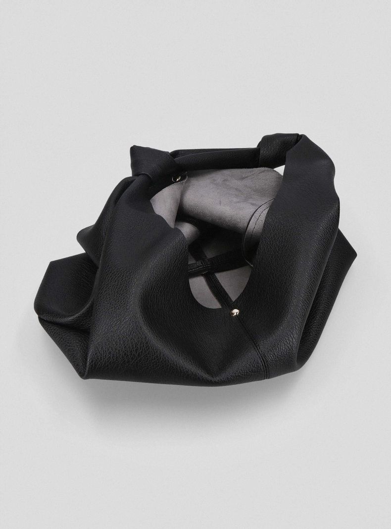 Cartera Totebag Efecto Cuero con Nudos-5