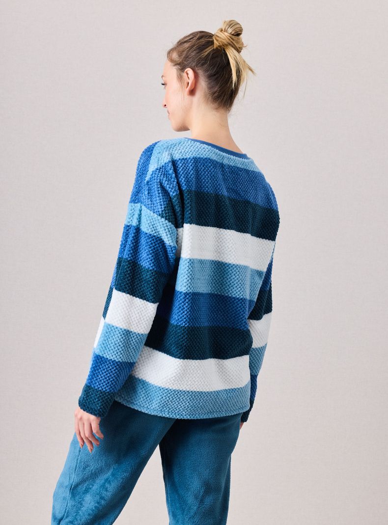 Pijama Coral Fleece Colores Pantalón Polar-1