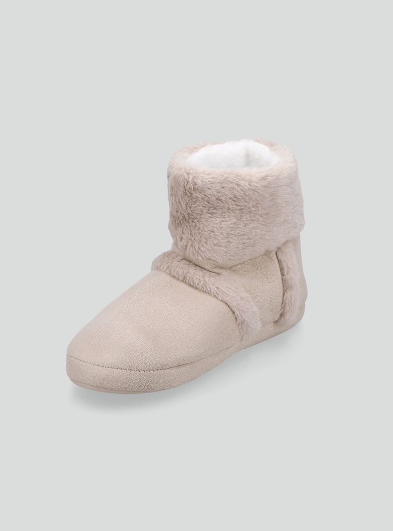 Pantufla Botita Suede con Chiporro-1