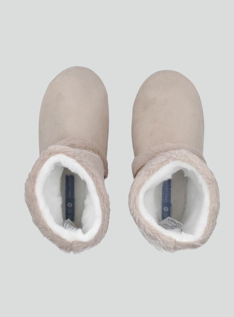 Pantufla Botita Suede con Chiporro-2