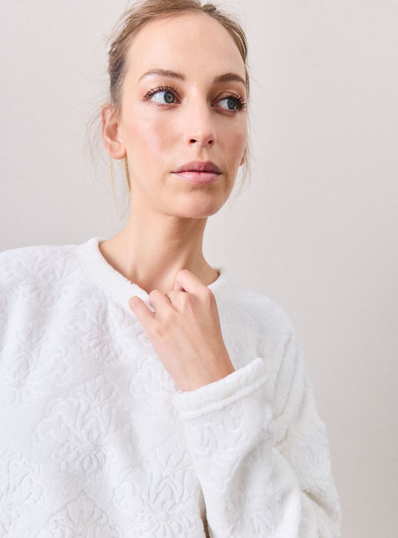 Pijama Velour Embosse 1 Color-2