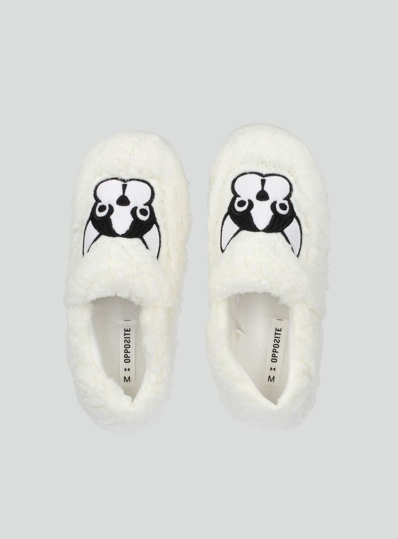 Pantufla Aplicación Bordado-2