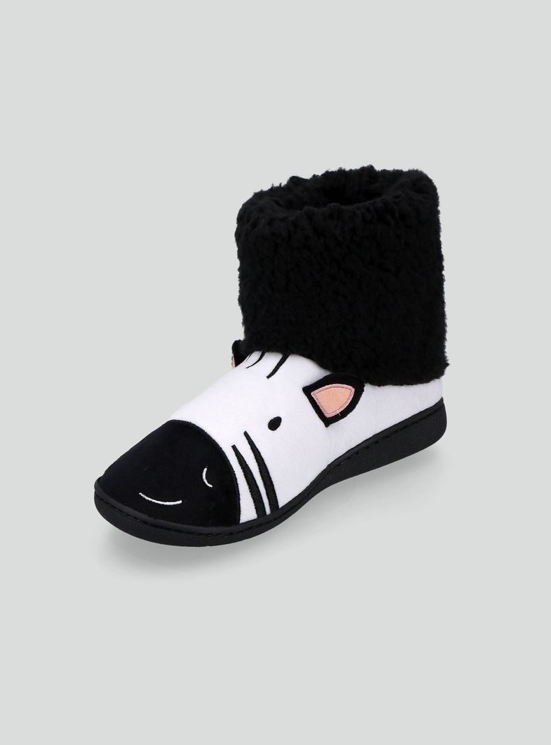 Pantufla Botita Peluda Animales-1