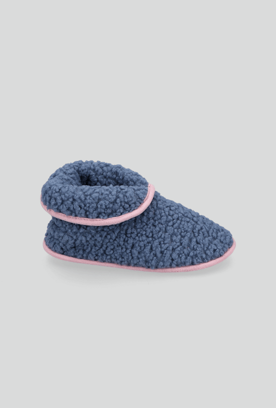 Pantufla Botita Ribete en Contraste-3