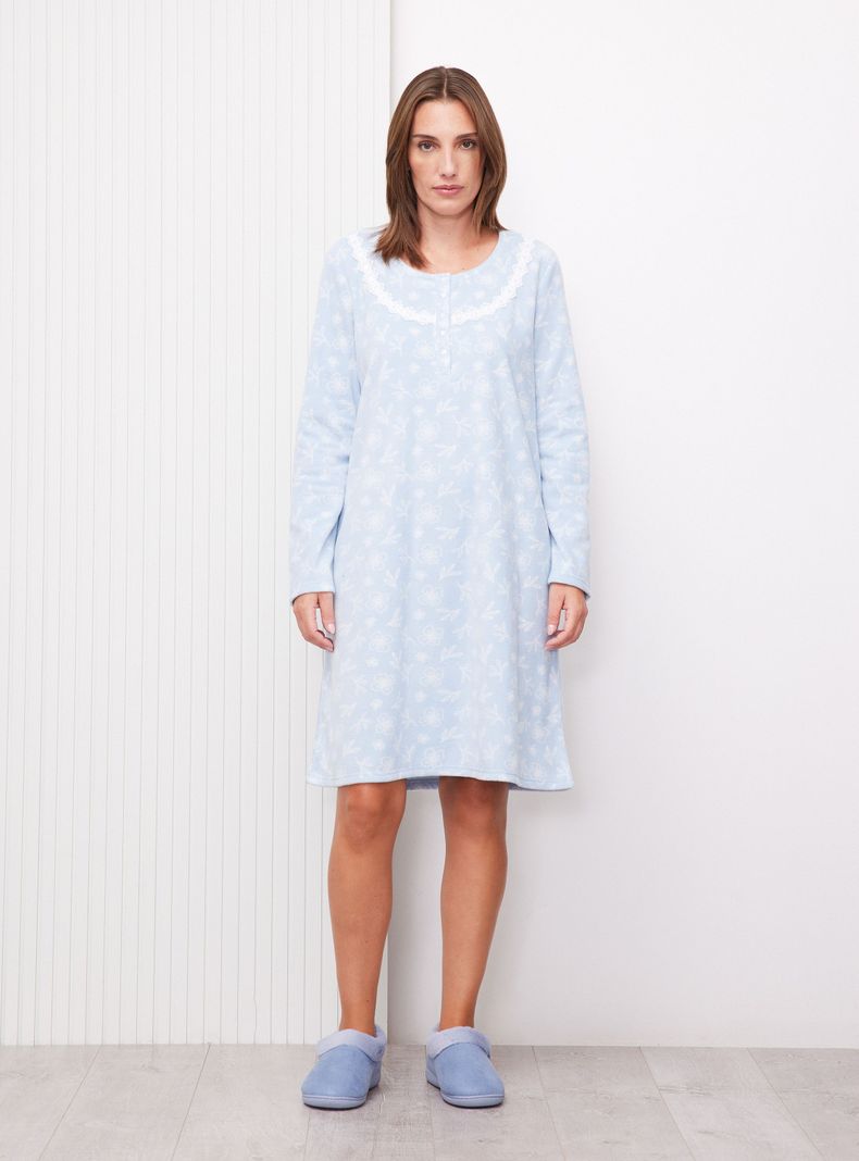 Camisa de Dormir Full Print Polar-4