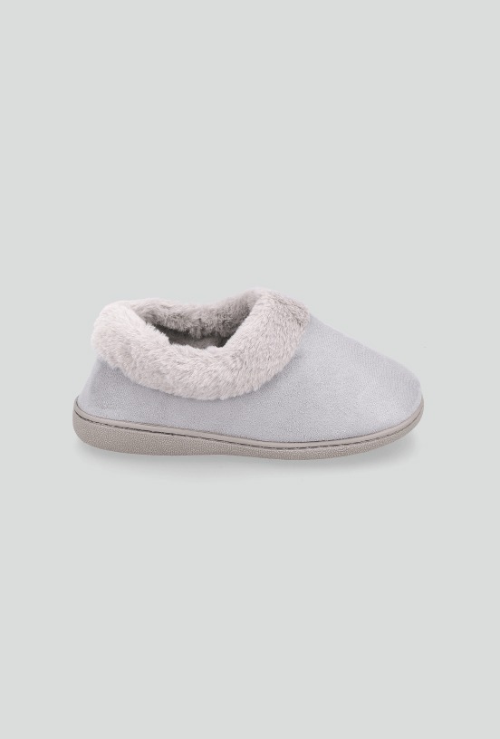 Pantufla Botita Suede con Piel-3