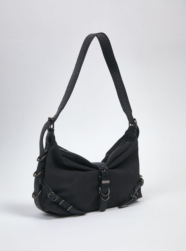 Cartera de Hombro Tipo Baguette Hebilla-1