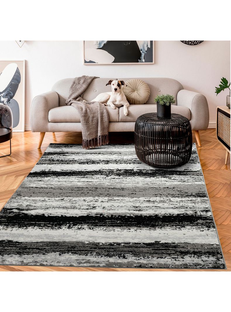 Alfombra Living-Comedor 200 x 290 cm Florida Gris Texturas-2