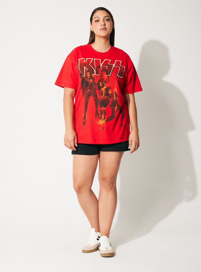 Polera Kiss Rojo Talla Xl-3