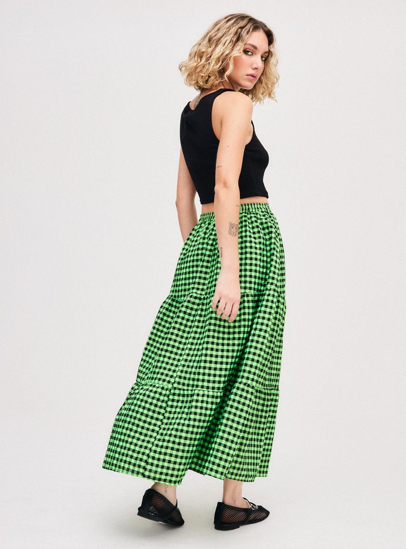 Falda Topshop Verde-1