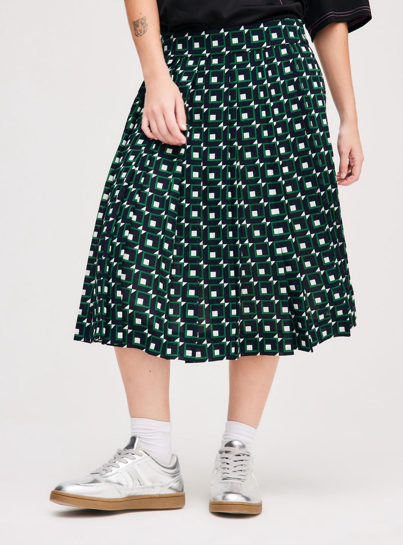 Falda J Crew Plisada-0