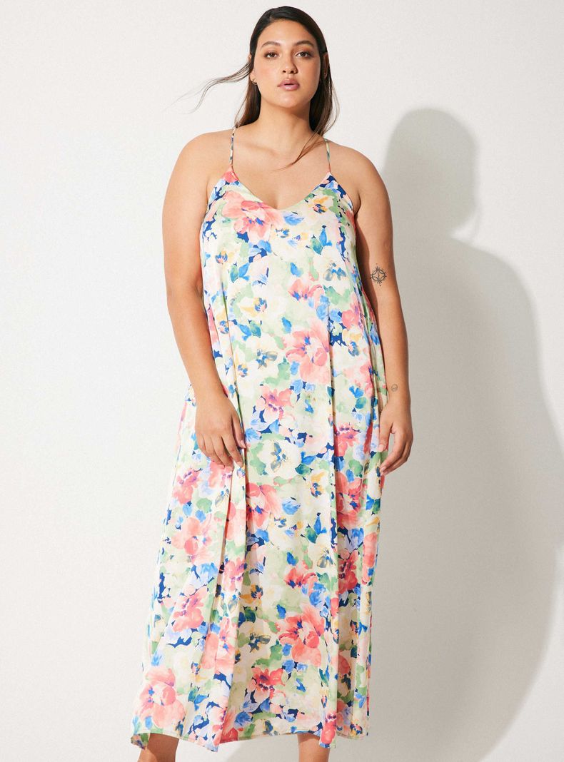 Vestido Tahari Flores Talla Xl-0