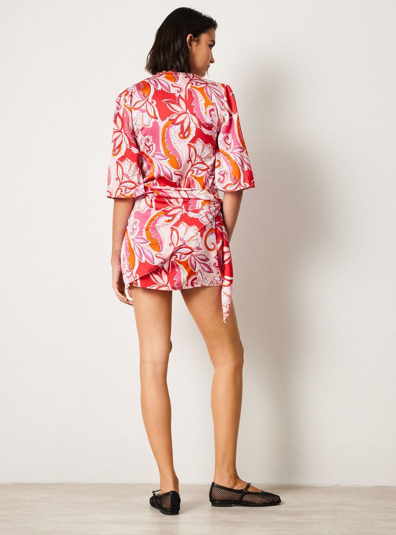 Vestido Zara Rosado Talla M-1