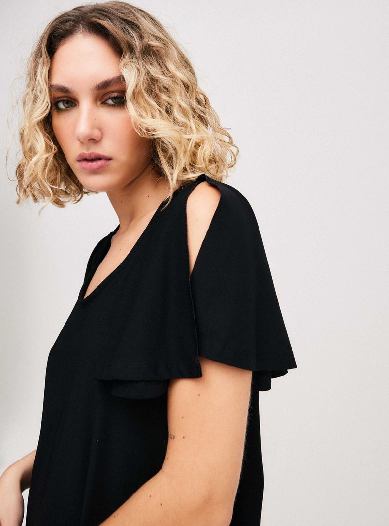 Vestido Mng Negro Talla M-1