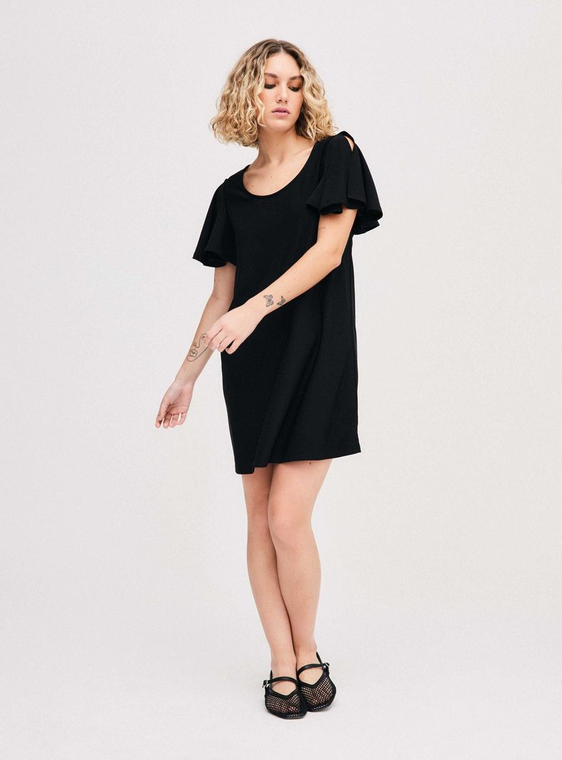Vestido Mng Negro Talla M-2
