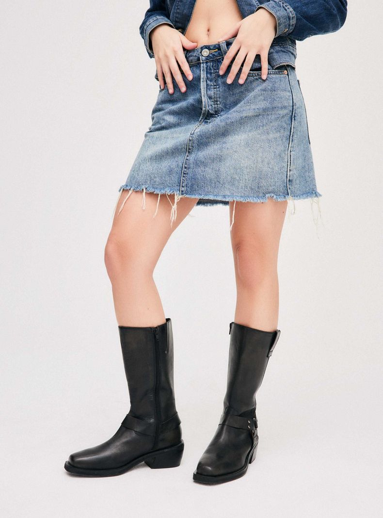 Falda Free People Azul-0