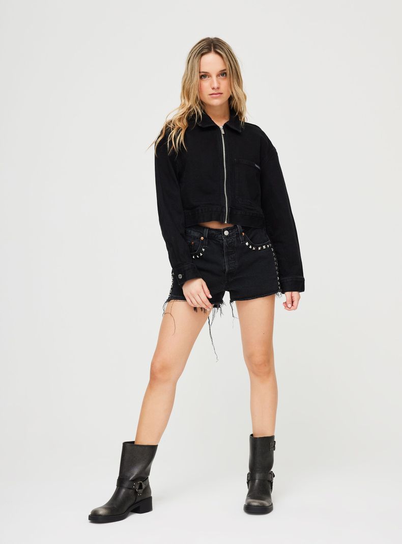 Chaqueta Denim Jacket Calvin Klein Negro Talla S-2