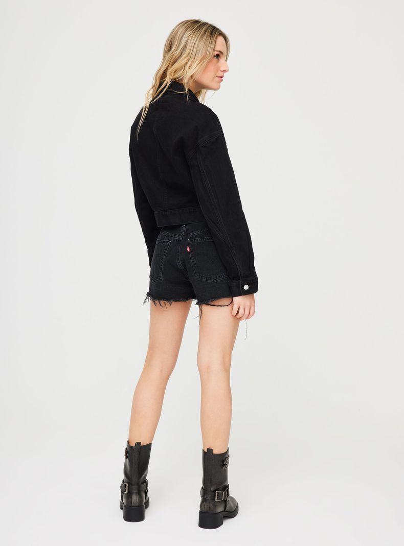 Chaqueta Denim Jacket Calvin Klein Negro Talla S-3