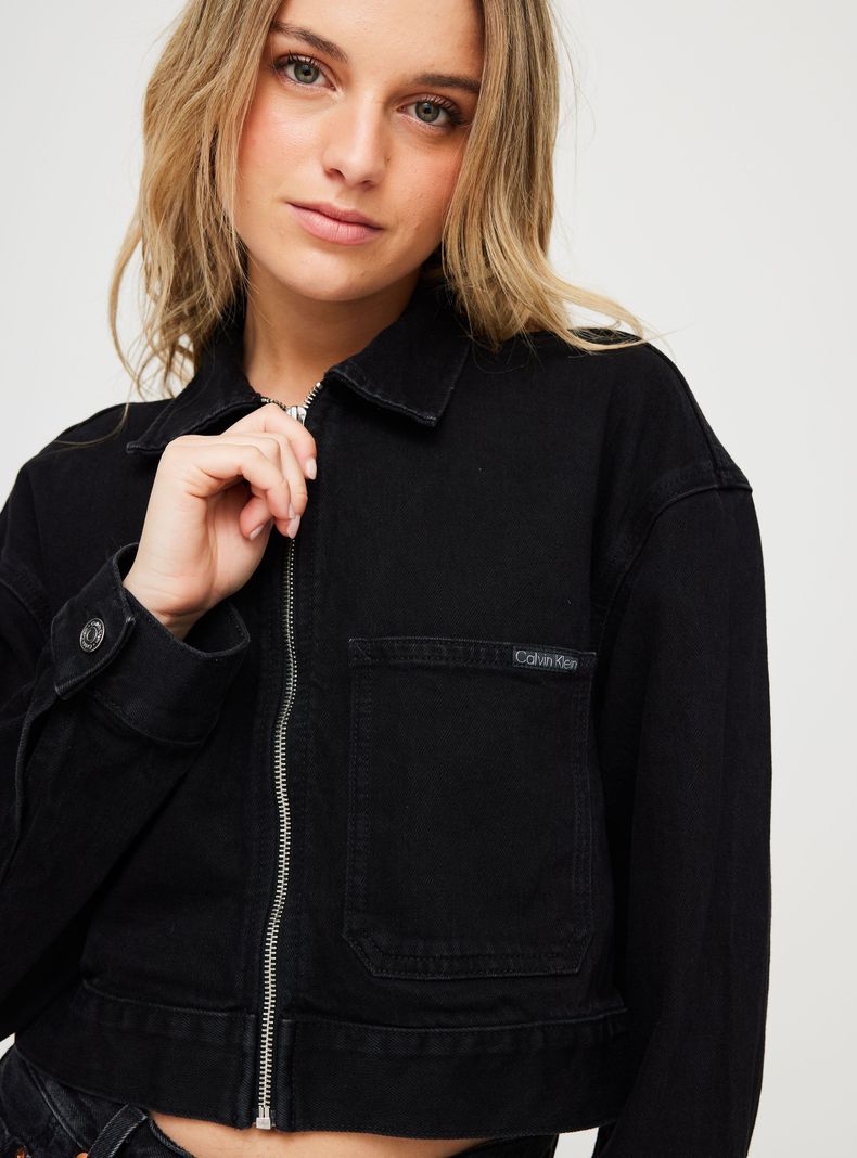 Chaqueta Denim Jacket Calvin Klein Negro Talla S-1