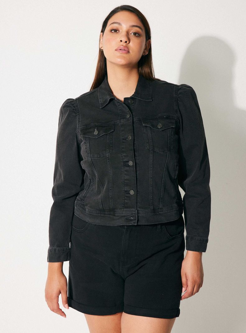 Chaqueta Denim Jacket Gap Negro Talla Xl-0
