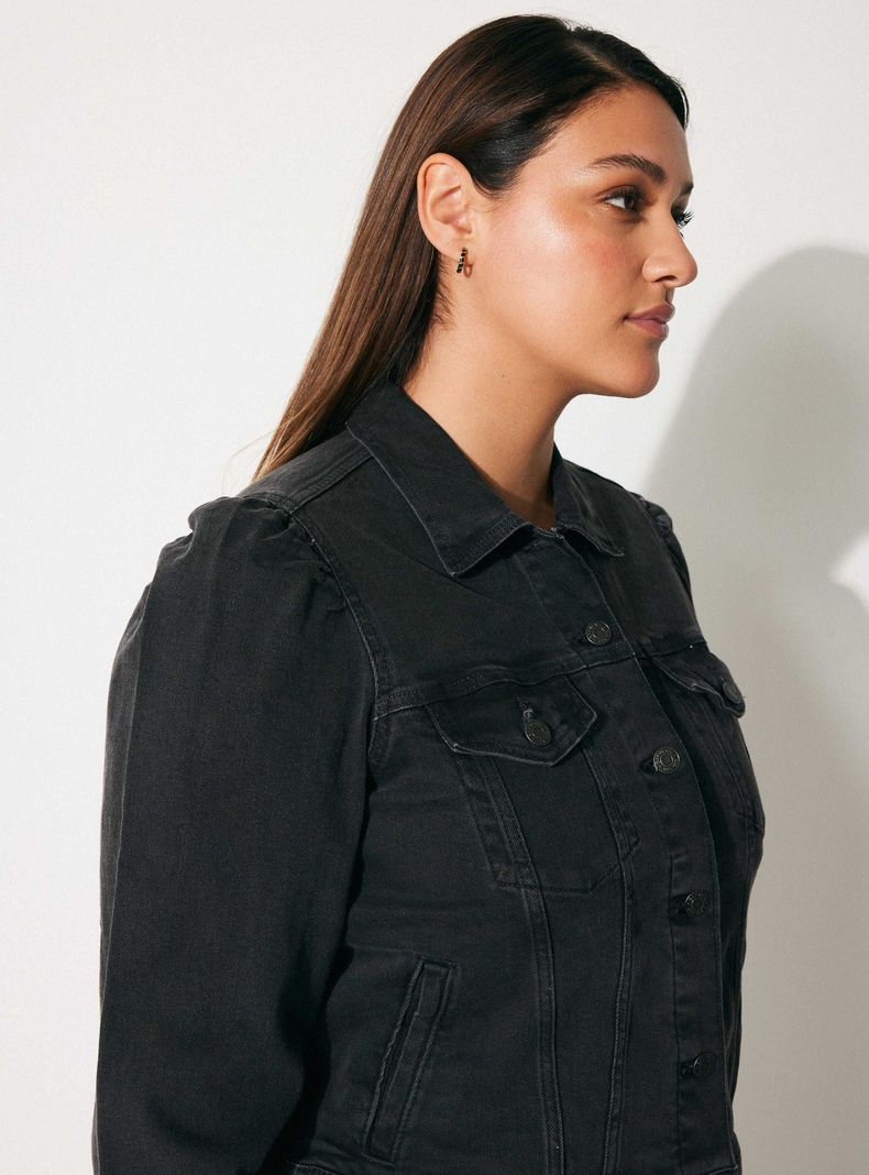 Chaqueta Denim Jacket Gap Negro Talla Xl-2