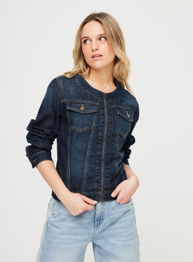 Chaqueta Denim Jacket Ny&Co Azul Talla M-0