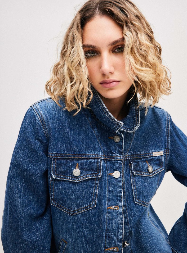 Chaqueta Denim Jacket Calvin Klein Azul Talla L-2