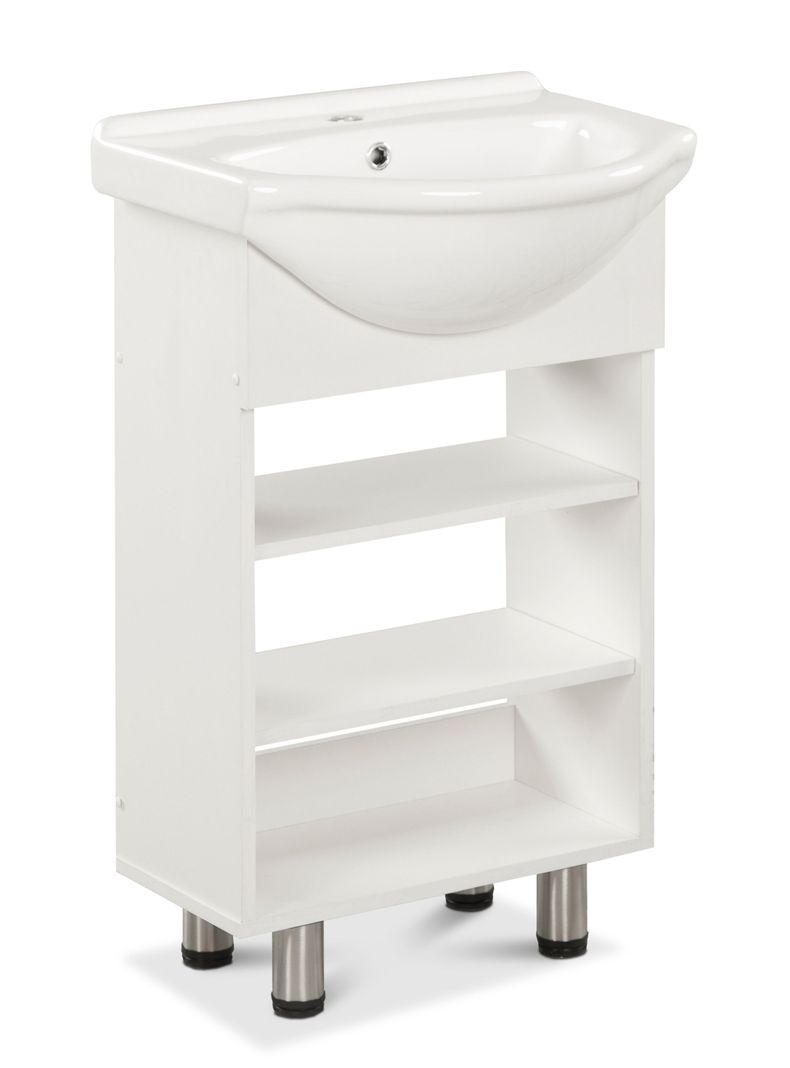 Vanitorio Cannes 50 cm 2 Repisas Blanco-2