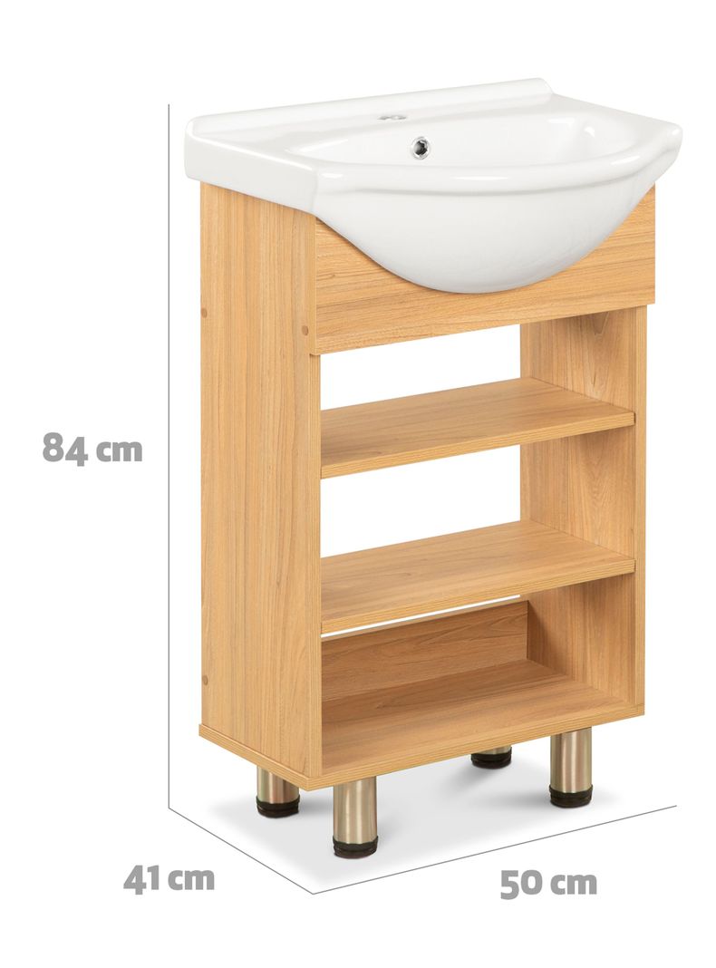 Vanitorio Cannes 50 cm 2 Repisas Olmo-1