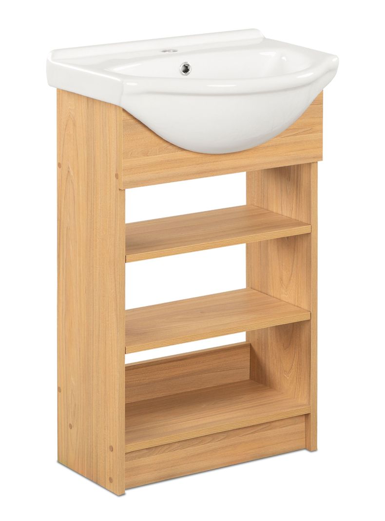 Vanitorio 50 cm Cannes 2 Repisas Olmo-2