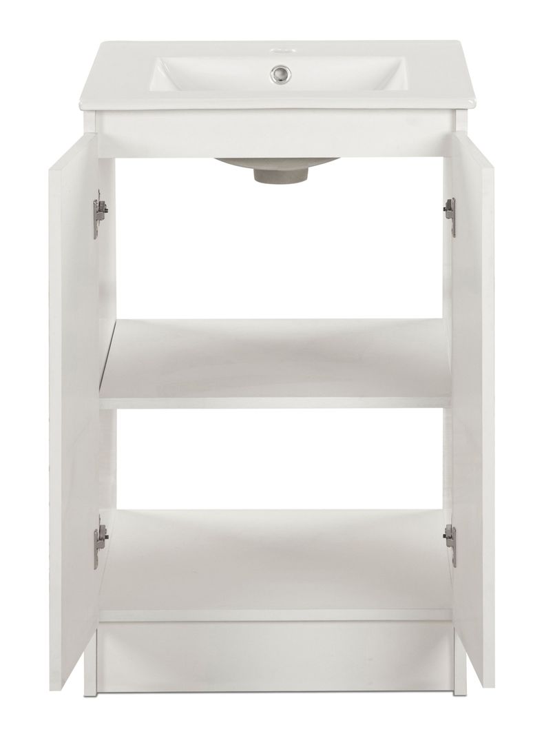Vanitorio Lisboa 50 cm 2 Puertas Blanco-3
