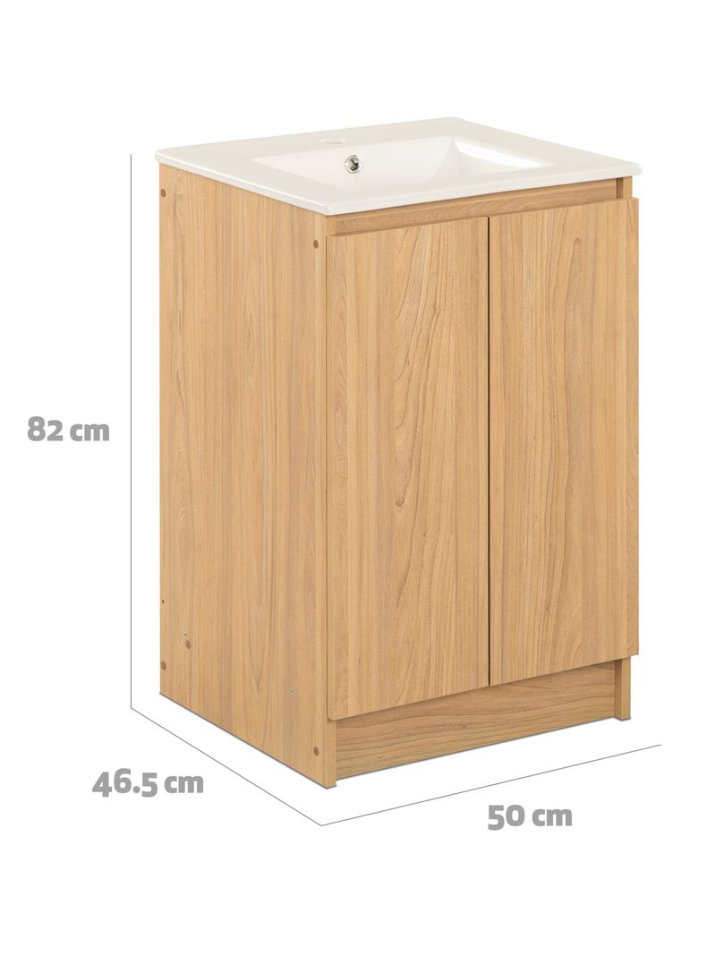 Vanitorio Lisboa 50 cm 2 Puertas Olmo-1