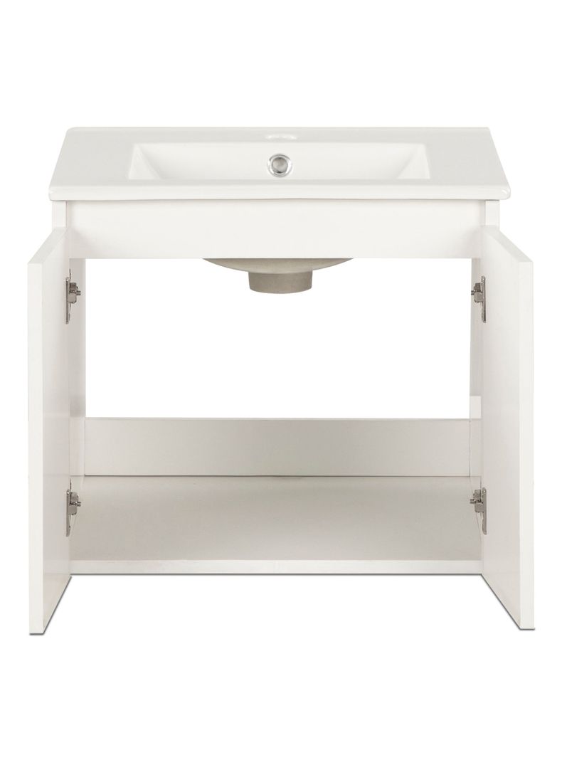 Vanitorio Mónaco Aéreo 50 cm 2 Puertas Blanco-2