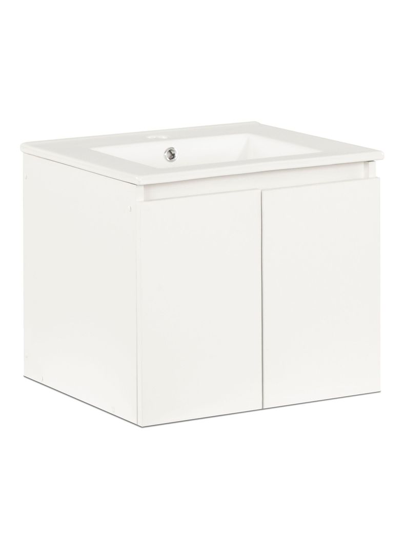 Vanitorio Mónaco Aéreo 50 cm 2 Puertas Blanco-0