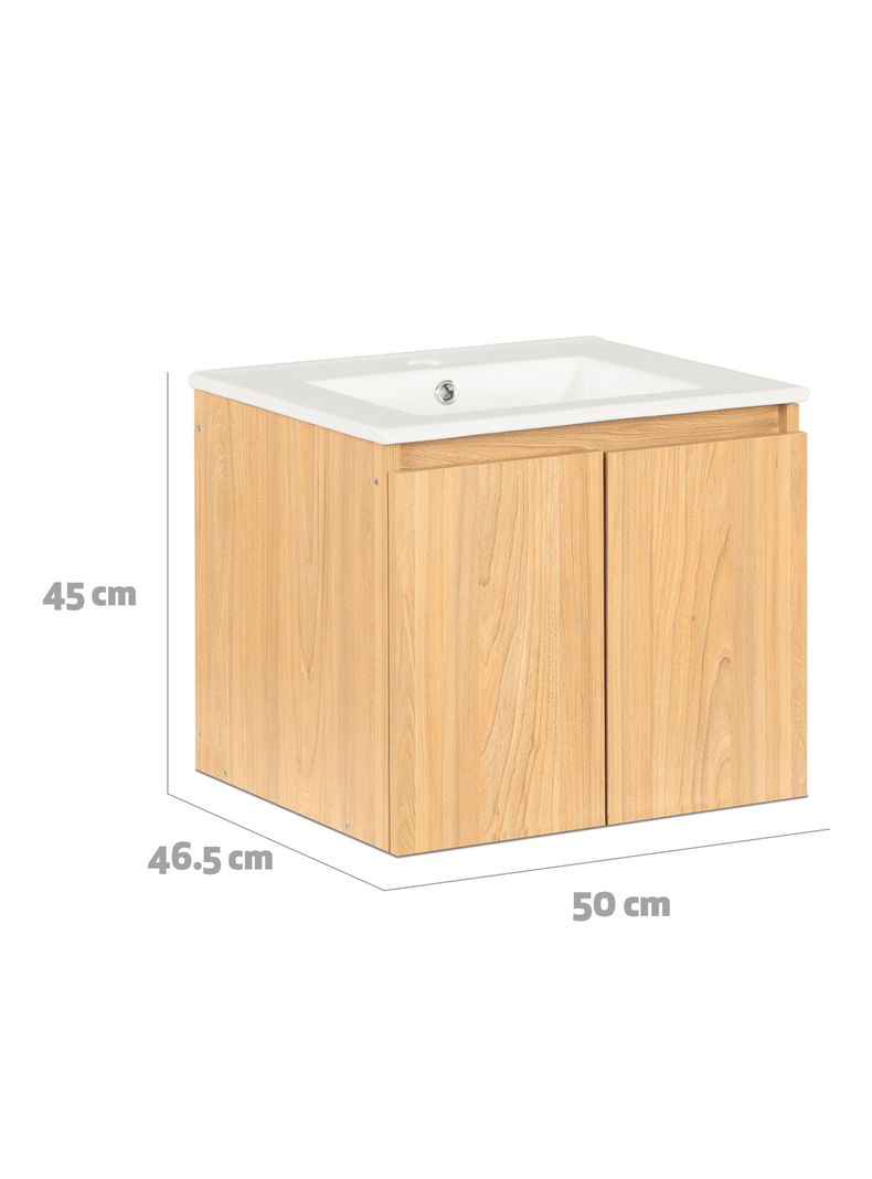 Vanitorio Mónaco Aéreo 50 cm 2 Puertas Olmo-1