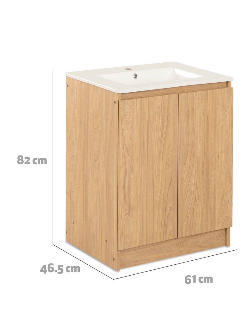 Vanitorio Lisboa 60 cm 2 Puertas Olmo-1