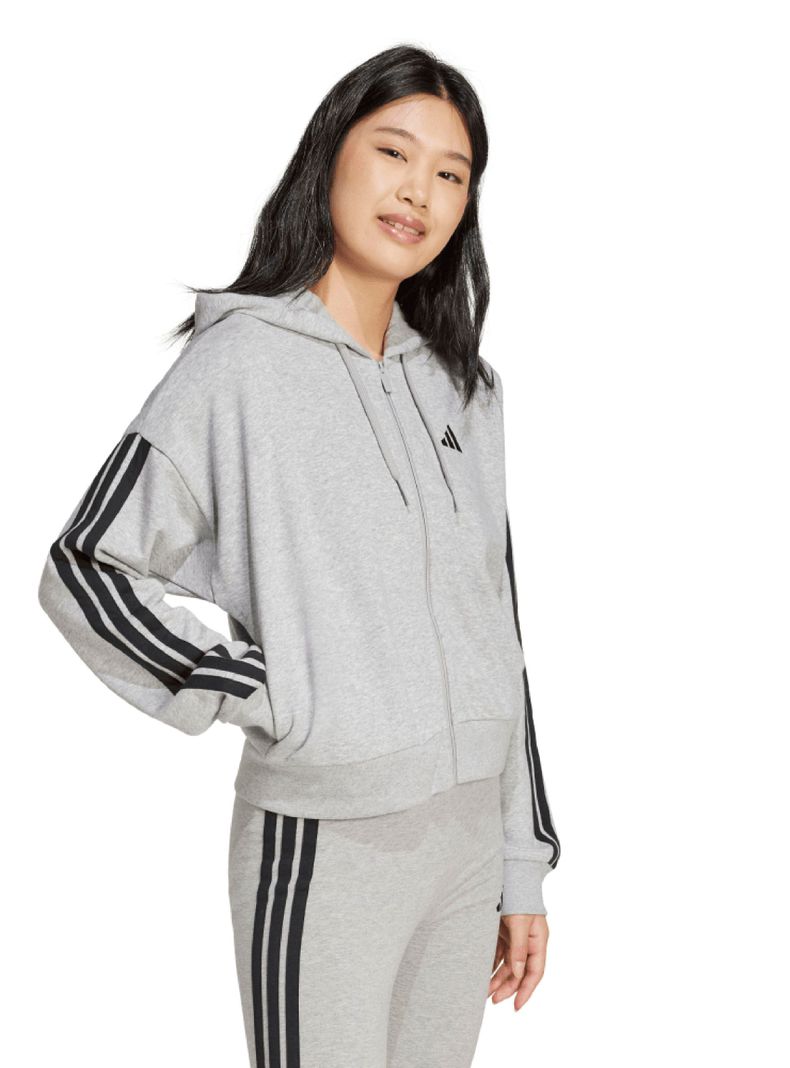 Polerón Full Zipper Hoodie 3 Tiras Capucha-3