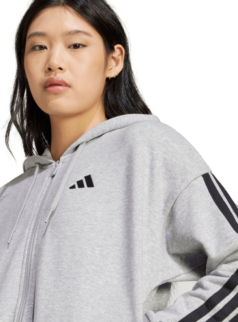 Polerón Full Zipper Hoodie 3 Tiras Capucha-4