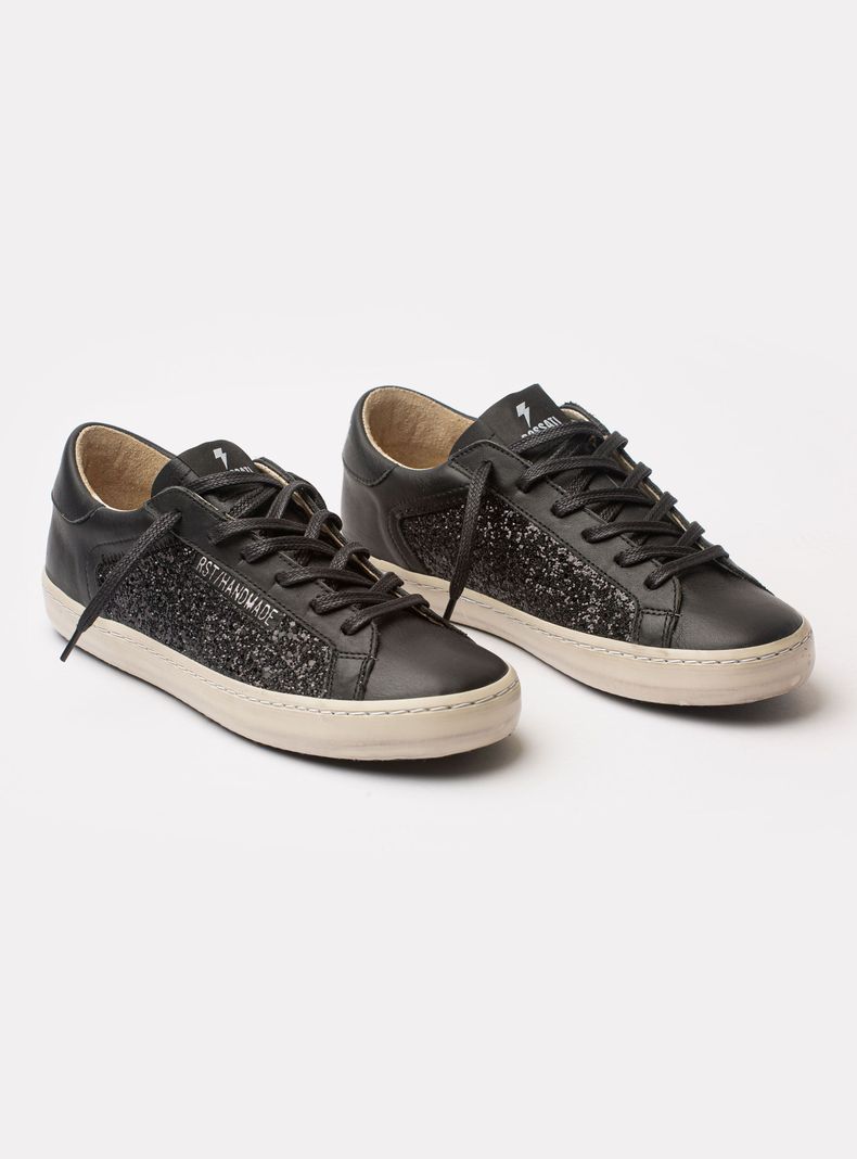 Zapatilla Urbana Cuero RSTcon Glitter Mujer-2